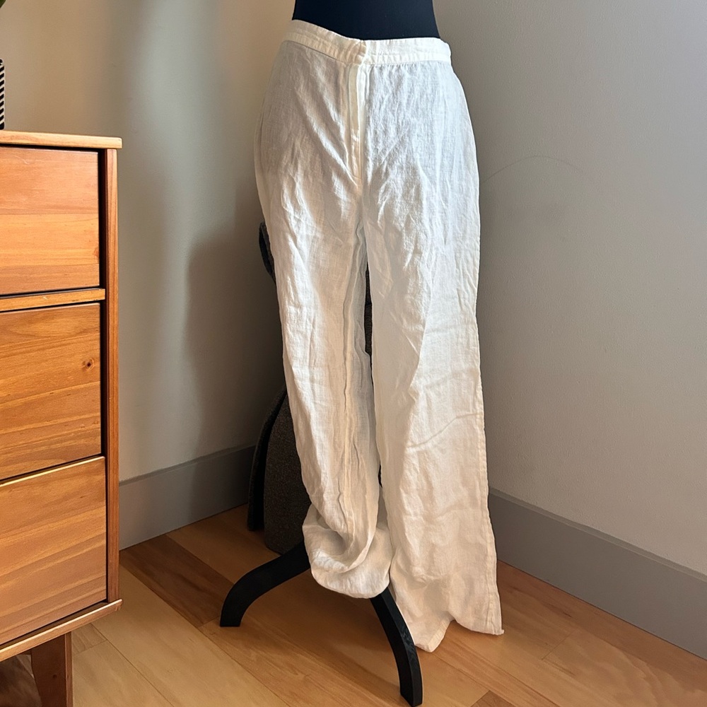 Max & Co. White Wide Leg Pants